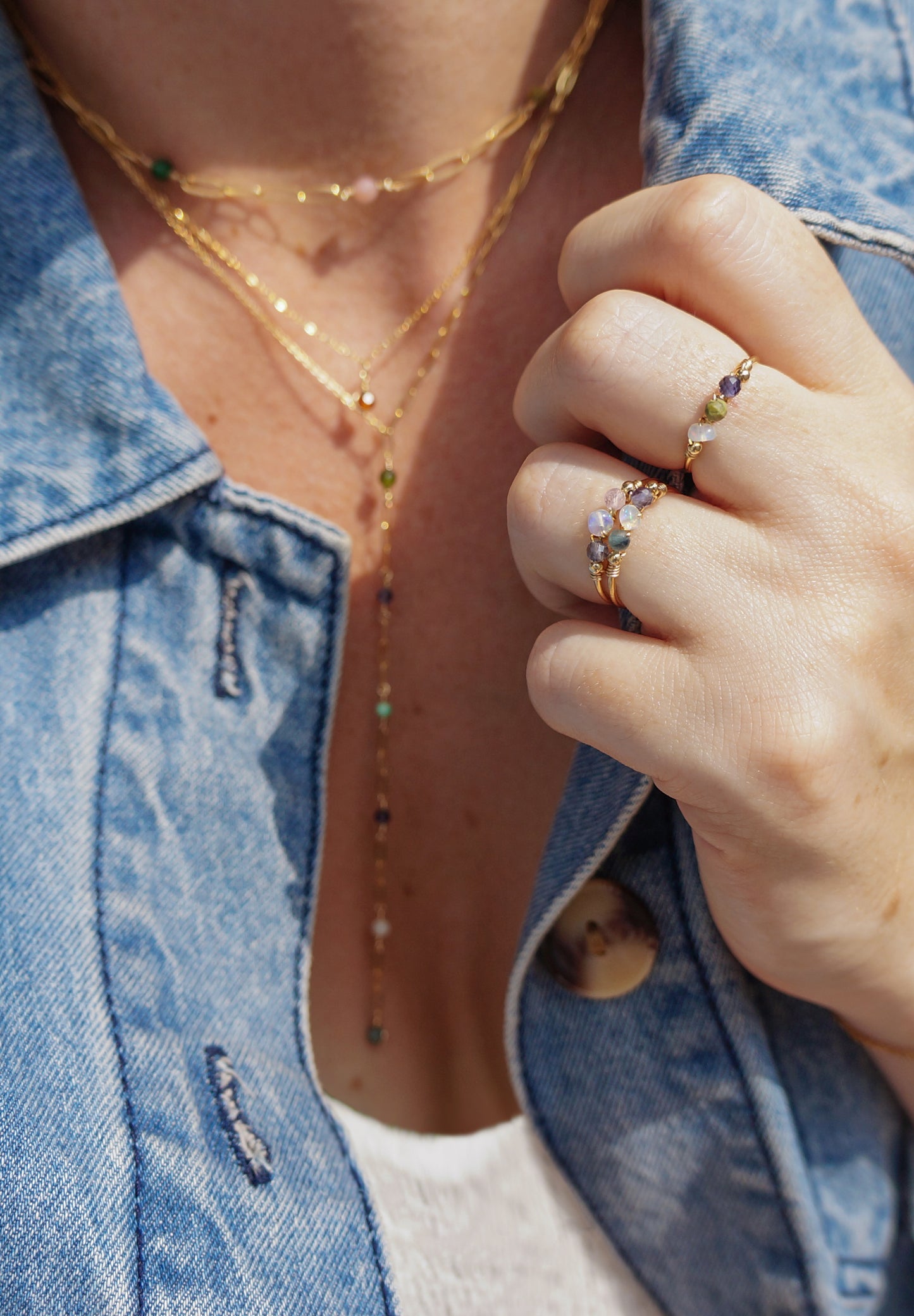 Oui - Bague trois pierres